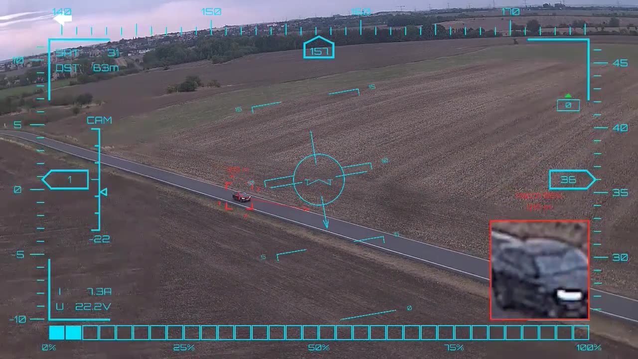Holding against clutter — onboard AI target lock and real-time tracking from a UAV, FPV goggles DVR